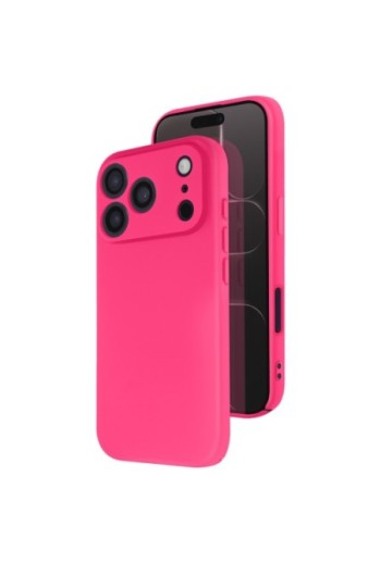Cover semi-rigida Soft Touch per iPhone 17 Pro - Fucsia