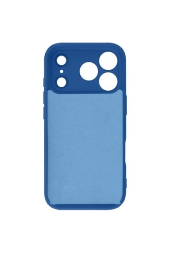 Cover semi-rigida Soft Touch per iPhone 17 Pro - Blu