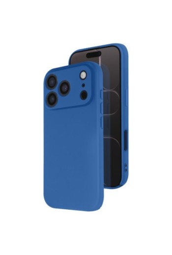 Cover semi-rigida Soft Touch per iPhone 17 Pro - Blu