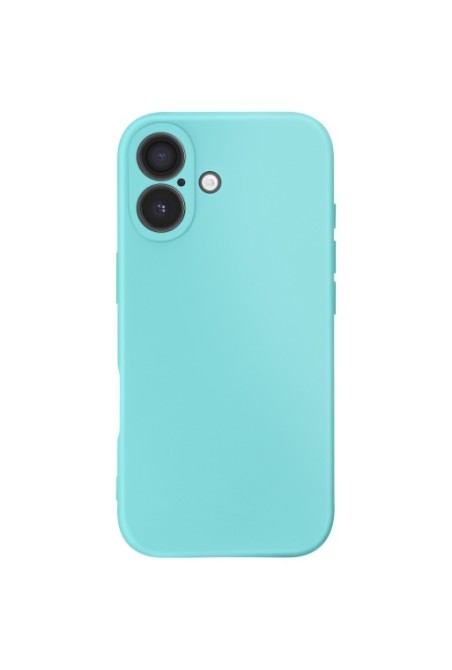 Cover in silicone Soft Touch per iPhone 17 - Turchese