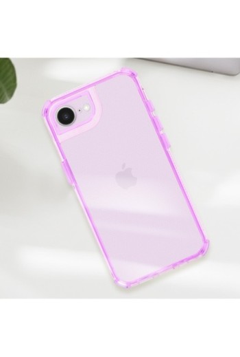 Cover iPhone 16e bi-materiale antiurto - Viola