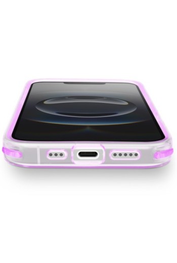 Cover iPhone 16e bi-materiale antiurto - Viola