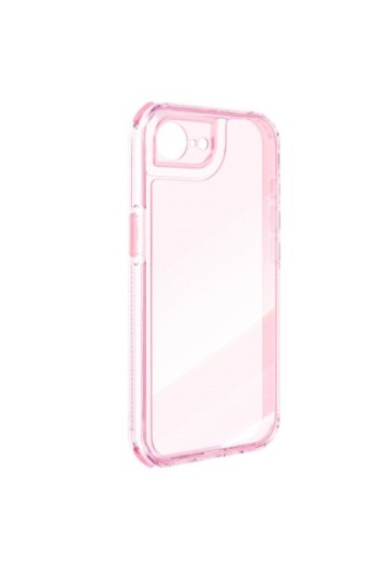 Cover iPhone 16e bi-materiale antiurto - Rosa