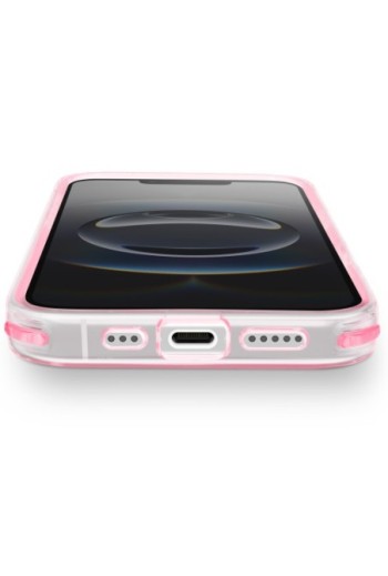 Cover iPhone 16e bi-materiale antiurto - Rosa