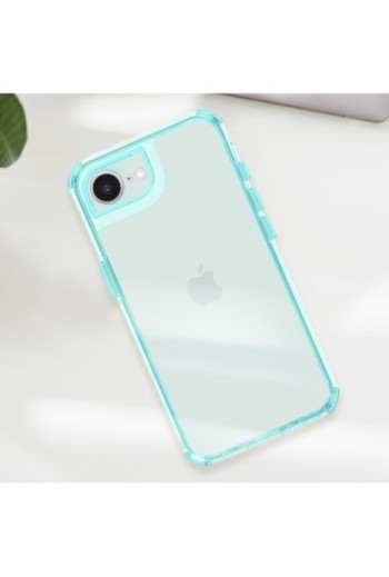 Cover iPhone 16e bi-materiale antiurto - Verde