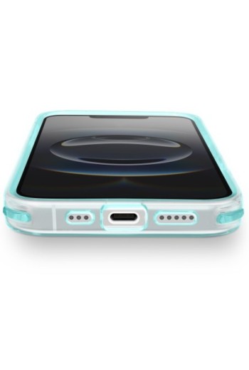 Cover iPhone 16e bi-materiale antiurto - Verde