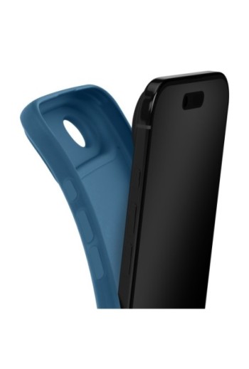 Cover in Silicone antiurto per iPhone Air - Blu Opaco