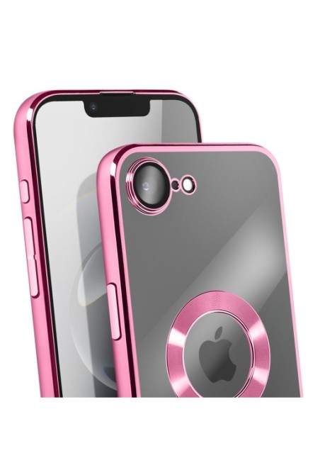 Custodia in Silicone iPhone 16e - Bordo Cromato Rosa