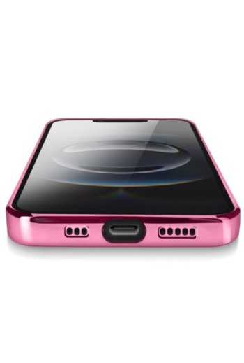 Custodia in Silicone iPhone 16e - Bordo Cromato Rosa