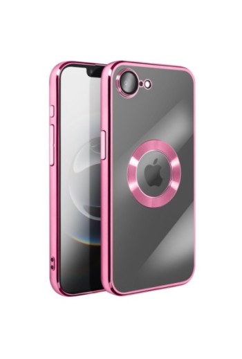 Custodia in Silicone iPhone 16e - Bordo Cromato Rosa