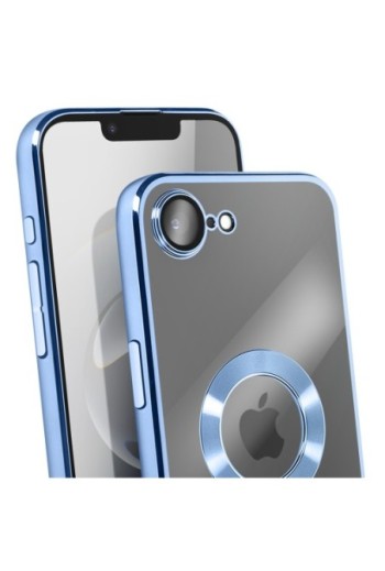 Custodia in Silicone iPhone 16e - Bordo Cromato Blu