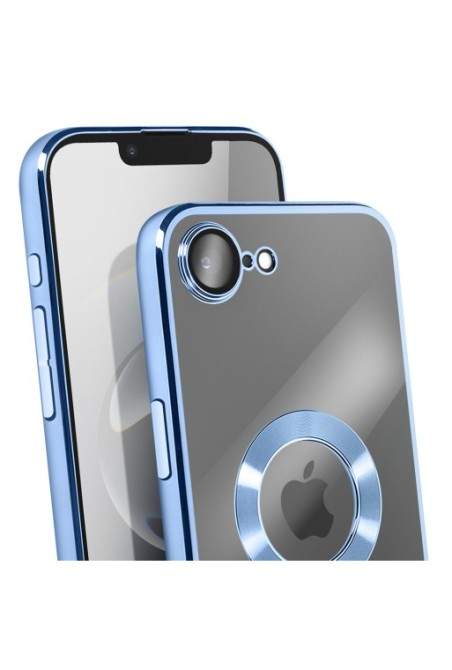 Custodia in Silicone iPhone 16e - Bordo Cromato Blu