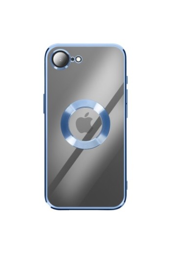 Custodia in Silicone iPhone 16e - Bordo Cromato Blu
