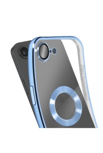 Custodia in Silicone iPhone 16e - Bordo Cromato Blu