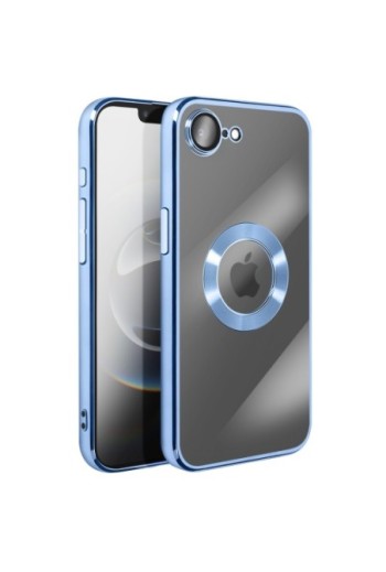 Custodia in Silicone iPhone 16e - Bordo Cromato Blu