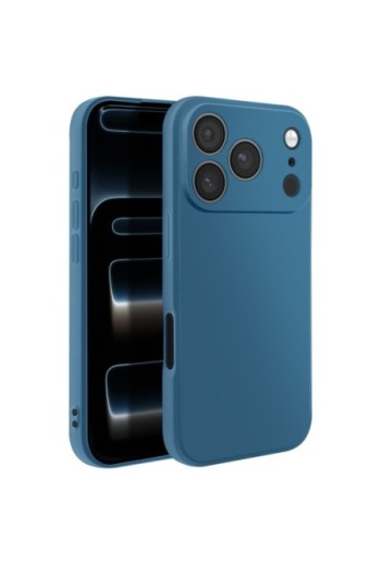 Custodia in Silicone antiurto iPhone 17 Pro - Blu Opaco