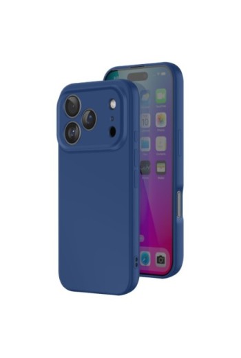 Cover Silicone Soft Touch per iPhone 17 Pro Max - Blu Marino