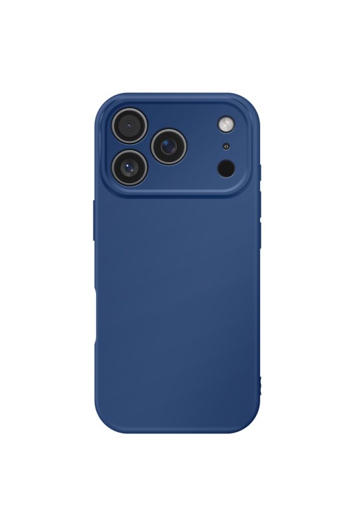 Cover in Silicone Soft Touch per iPhone 17 Pro - Blu Scuro