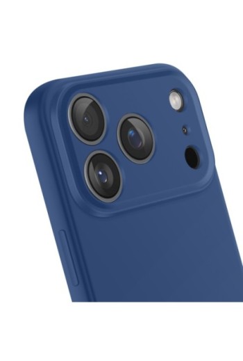 Cover in Silicone Soft Touch per iPhone 17 Pro - Blu Scuro