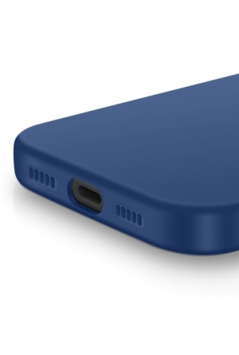 Cover in Silicone Soft Touch per iPhone 17 Pro - Blu Scuro