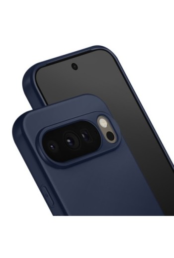 Cover Pixelsnap in Silicone Soft Touch Opaca p. Google Pixel 10 e Pixel 10 Pro Blu Notte