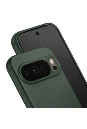 Cover Pixelsnap in Silicone Soft Touch Opaca p. Google Pixel 10 e Pixel 10 Pro Verde scuro