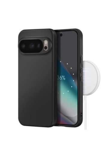 Cover Pixelsnap in Silicone Soft Touch Opaca p. Google Pixel 10 e Pixel 10 Pro Nera