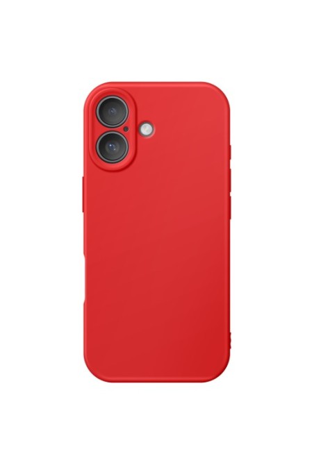 Cover in silicone Soft Touch per iPhone 17 - Rosso