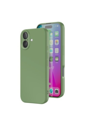 Cover in silicone Soft Touch per iPhone 17 - Verde Pastello
