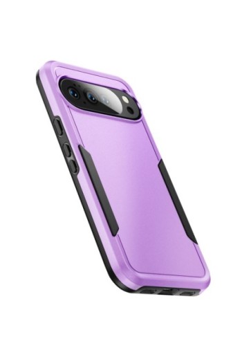 Cover Anti-shock per Google Pixel 10 e Pixel 10 Pro - Protezione Certificata Norma Militare Viola e Nera