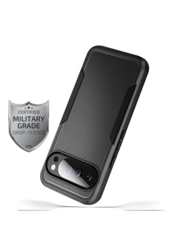 Cover Anti-shock per Google Pixel 10 e Pixel 10 Pro - Protezione Certificata Norma Militare Nera
