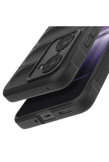 Custodia protettiva nera antiurto per OnePlus Nord CE5