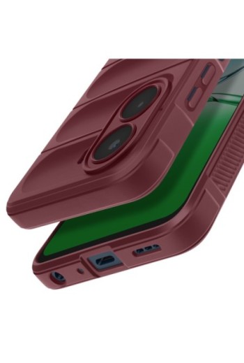 Cover anti-shock per Oppo A5x - Bordeaux