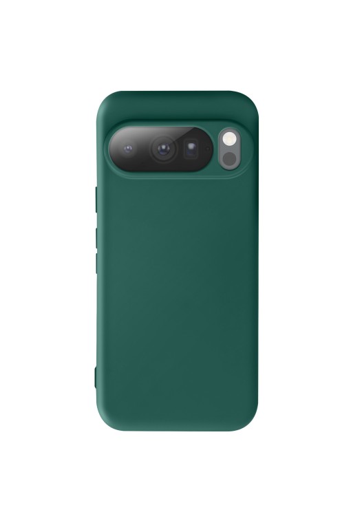 Custodia Soft Touch Google Pixel 10 Pro XL in silicone morbido - verde scuro