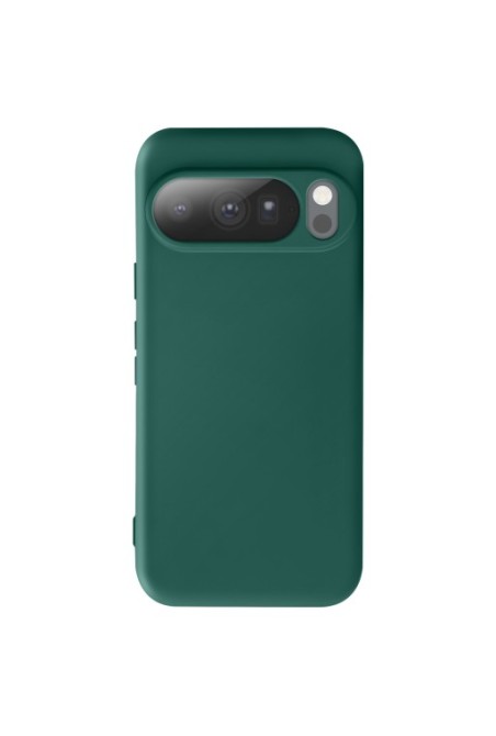 Custodia Soft Touch Google Pixel 10 Pro XL in silicone morbido - verde scuro