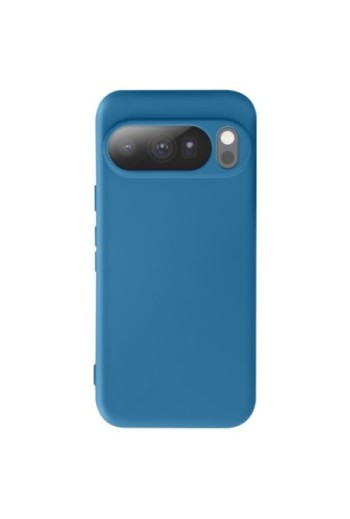 Custodia Soft Touch Google Pixel 10 Pro XL in silicone morbido - blu reale