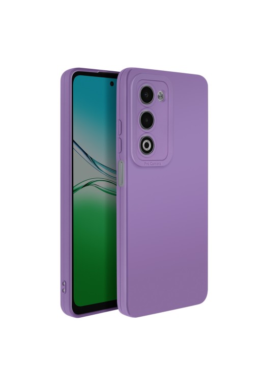 Custodia Oppo A5 in silicone morbido con protezione fotocamera Viola