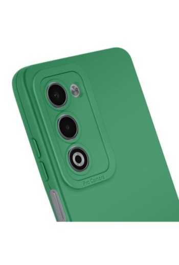 Custodia Oppo A5 in silicone morbido con protezione fotocamera Verde
