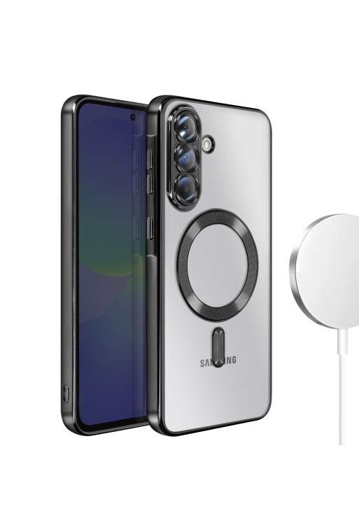 Cover Cromata MagSafe Nero per Samsung Galaxy A36