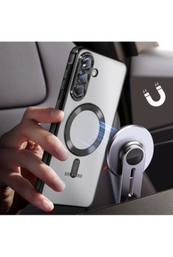 Cover Cromata MagSafe Nero per Samsung Galaxy A36