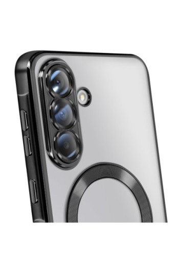 Cover Cromata MagSafe Nero per Samsung Galaxy A36