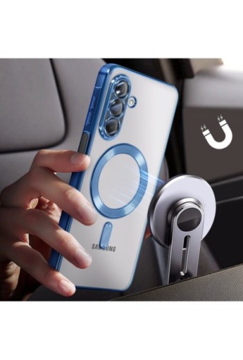 Cover Cromata MagSafe Blu per Samsung Galaxy A26