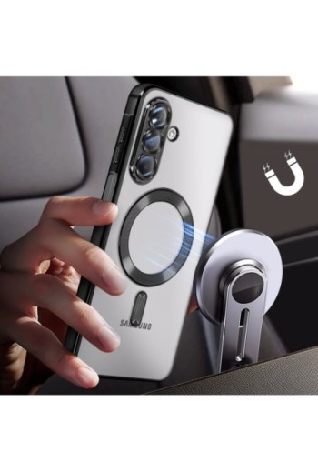 Cover Cromata MagSafe Nero per Samsung Galaxy A26