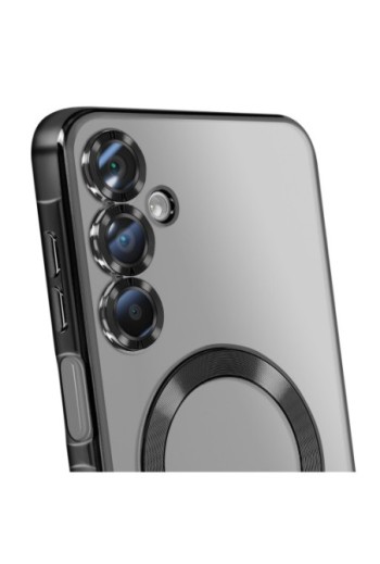 Cover Magsafe Cromata Nera per Samsung Galaxy A16