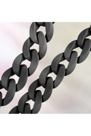 Gioiello per smartphone catena maglie larghe 120 cm Moxie Serie Ibiza - nero