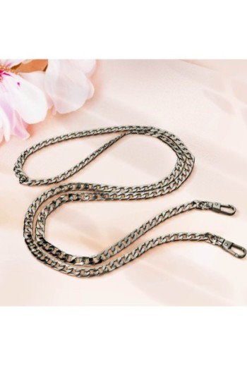 Gioiello Telefono 120 cm Catena Maglia Forzatina - Nera