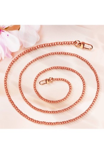 Gioiello Telefono 120 cm Catena Maglia Piatta Gourmette - Rose Gold