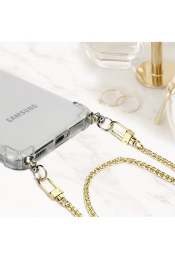 Gioiello Telefono 120 cm Catena Maglia Bizantina - Giallo Dorato