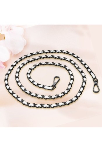 Gioiello da Smartphone 110 cm Catena Maglia Corta Intrecciata - Nera