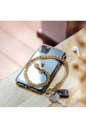 Gioiello da Smartphone 40 cm Catena Maglia Bizantina Dorata